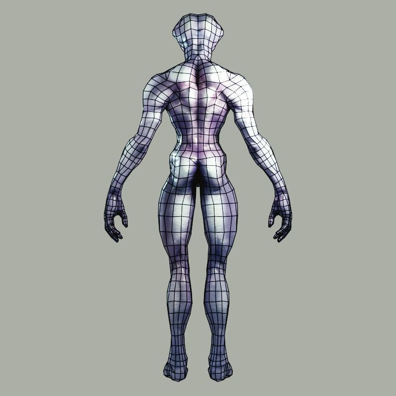 Slimy Alien Low-poly 3D model_7