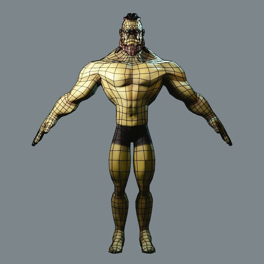 Classic Role Playing Races Low-poly 3D model_61