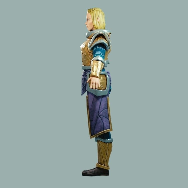 Classic Role Playing Races Low-poly 3D model_8