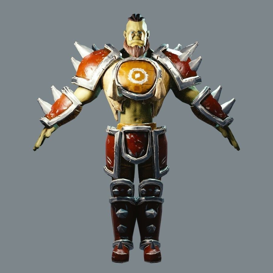 Classic Role Playing Races Low-poly 3D model_39