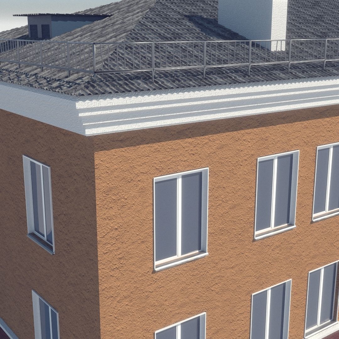 Soviet Russia houses 3D model_40