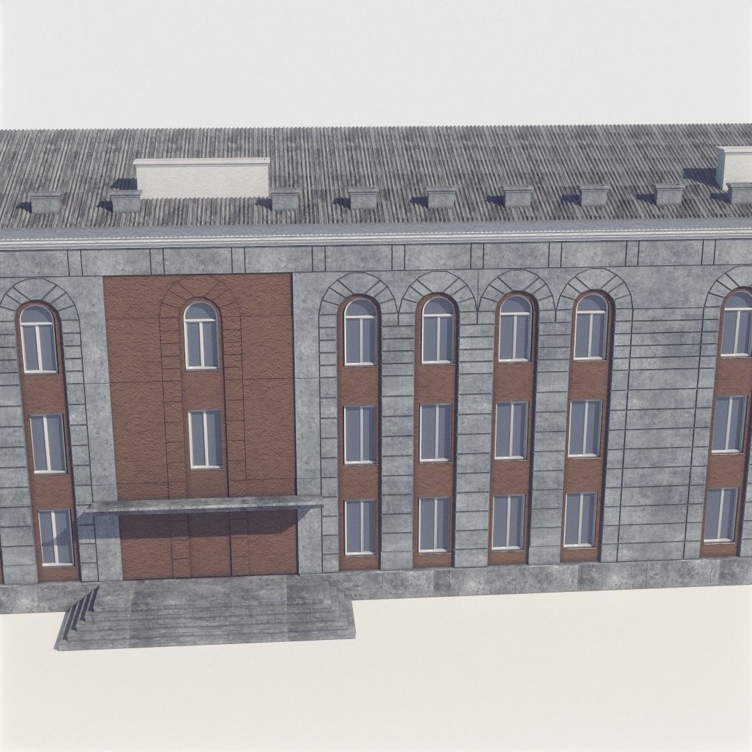 Soviet Russia houses 3D model_18