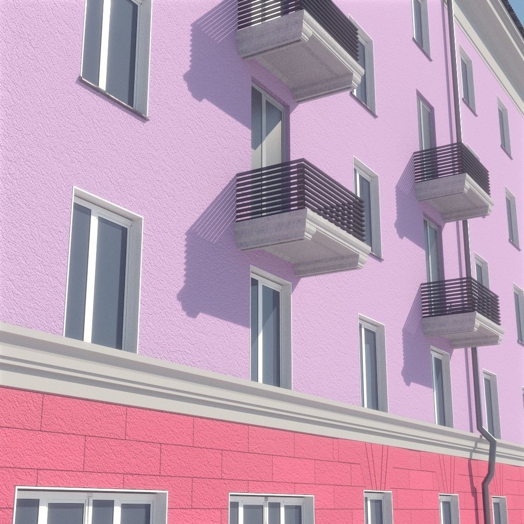 Soviet Russia houses 3D model_41