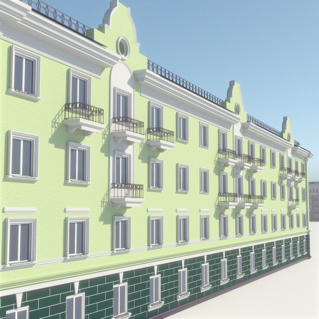Soviet Russia houses 3D model_27