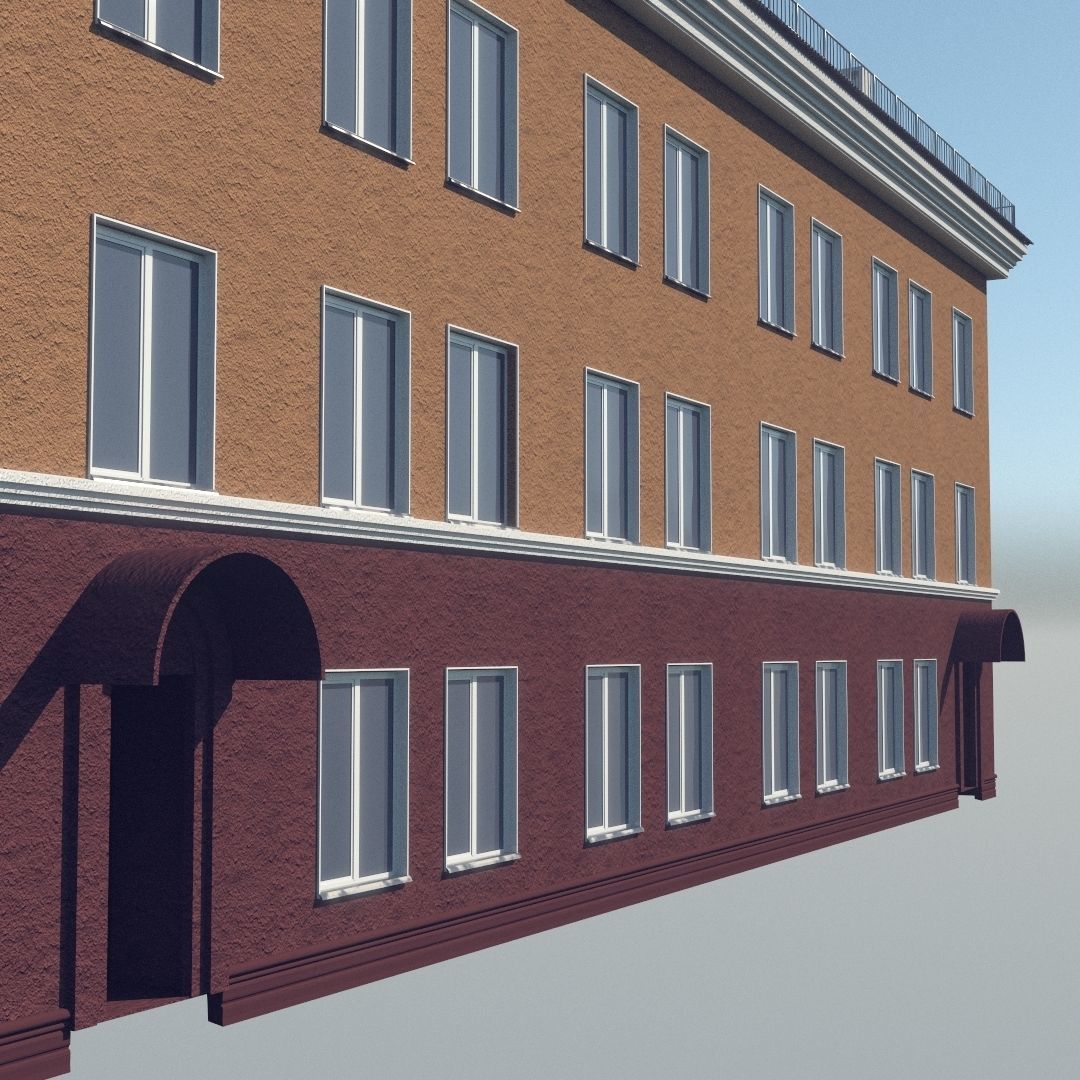 Soviet Russia houses 3D model_25