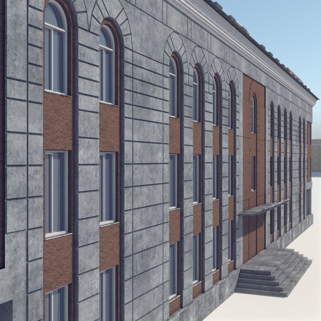 Soviet Russia houses 3D model_28