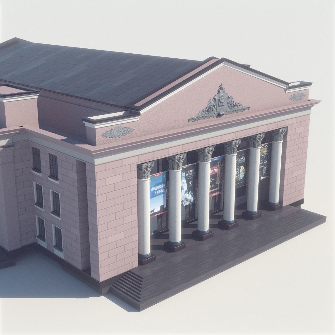 Soviet Russia houses 3D model_15