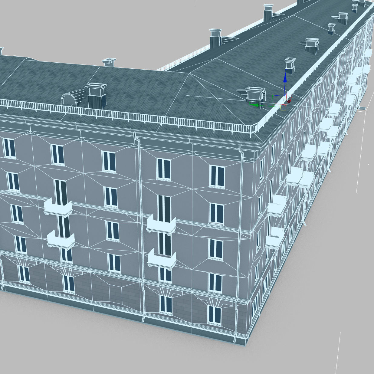 Soviet Russia houses 3D model_42