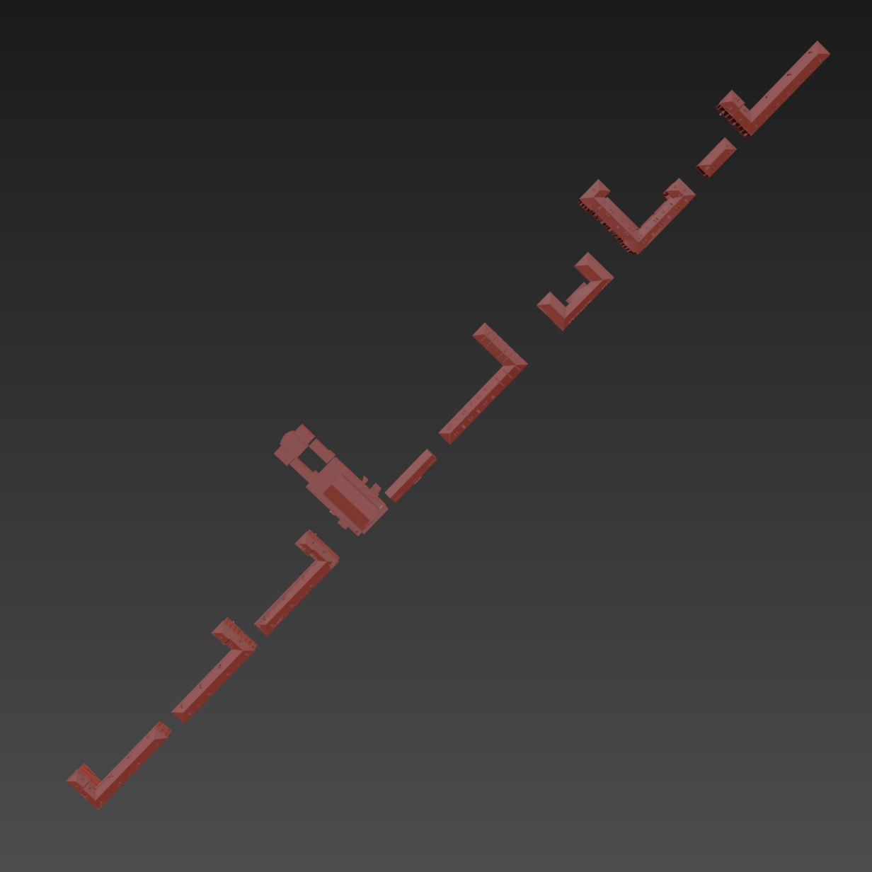 Soviet Russia houses 3D model_43