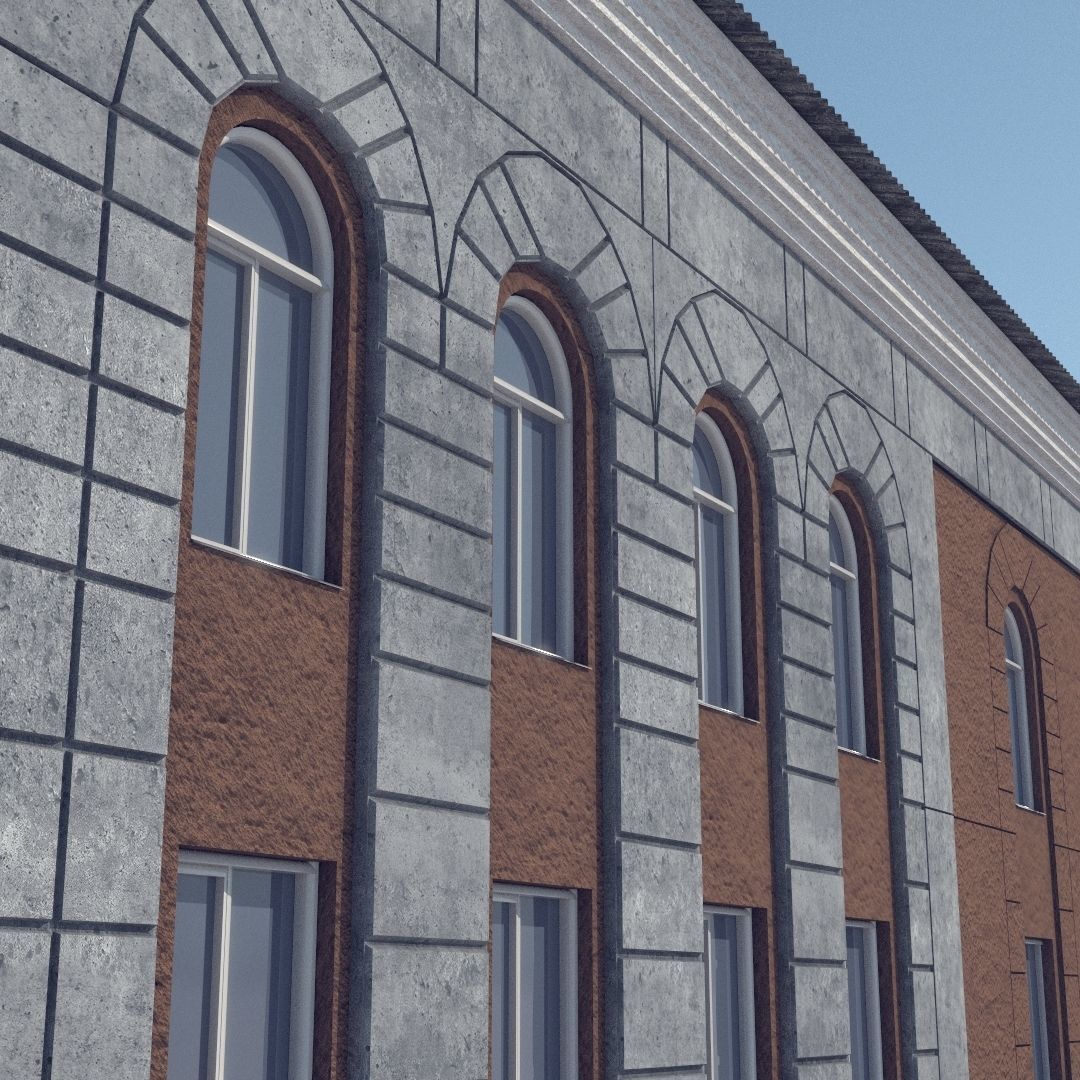 Soviet Russia houses 3D model_37