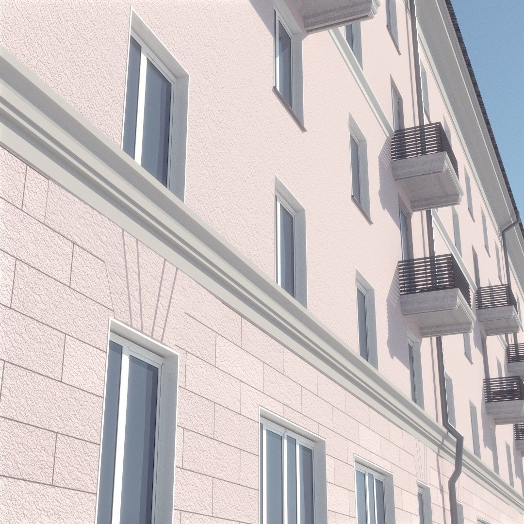 Soviet Russia houses 3D model_33