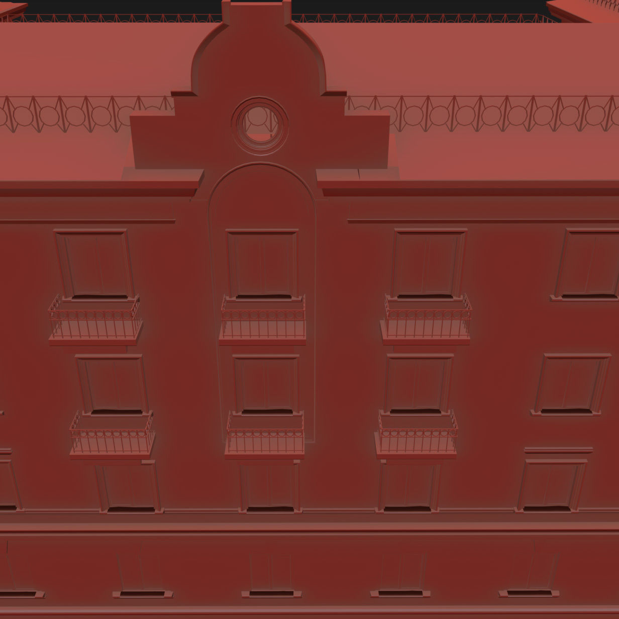 Soviet Russia houses 3D model_47