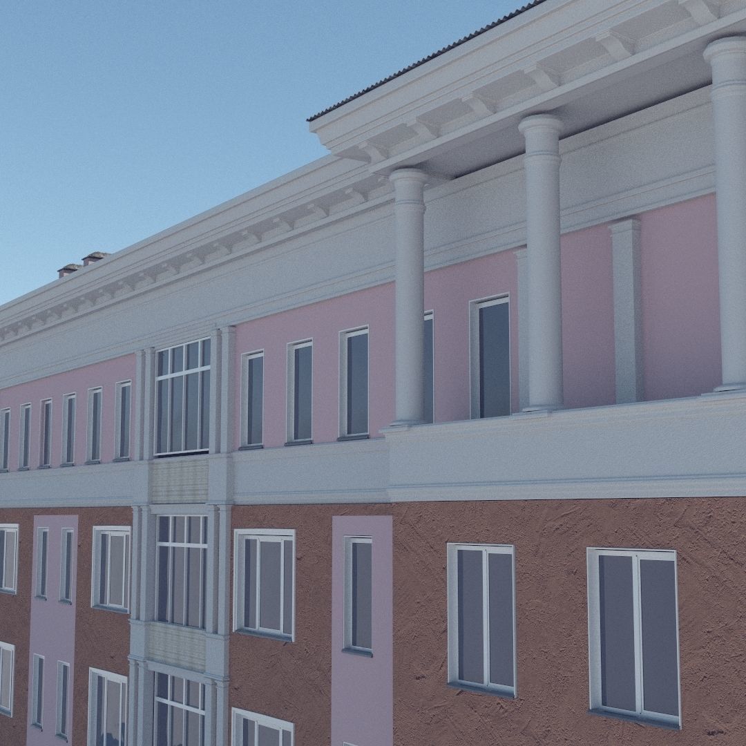 Soviet Russia houses 3D model_38