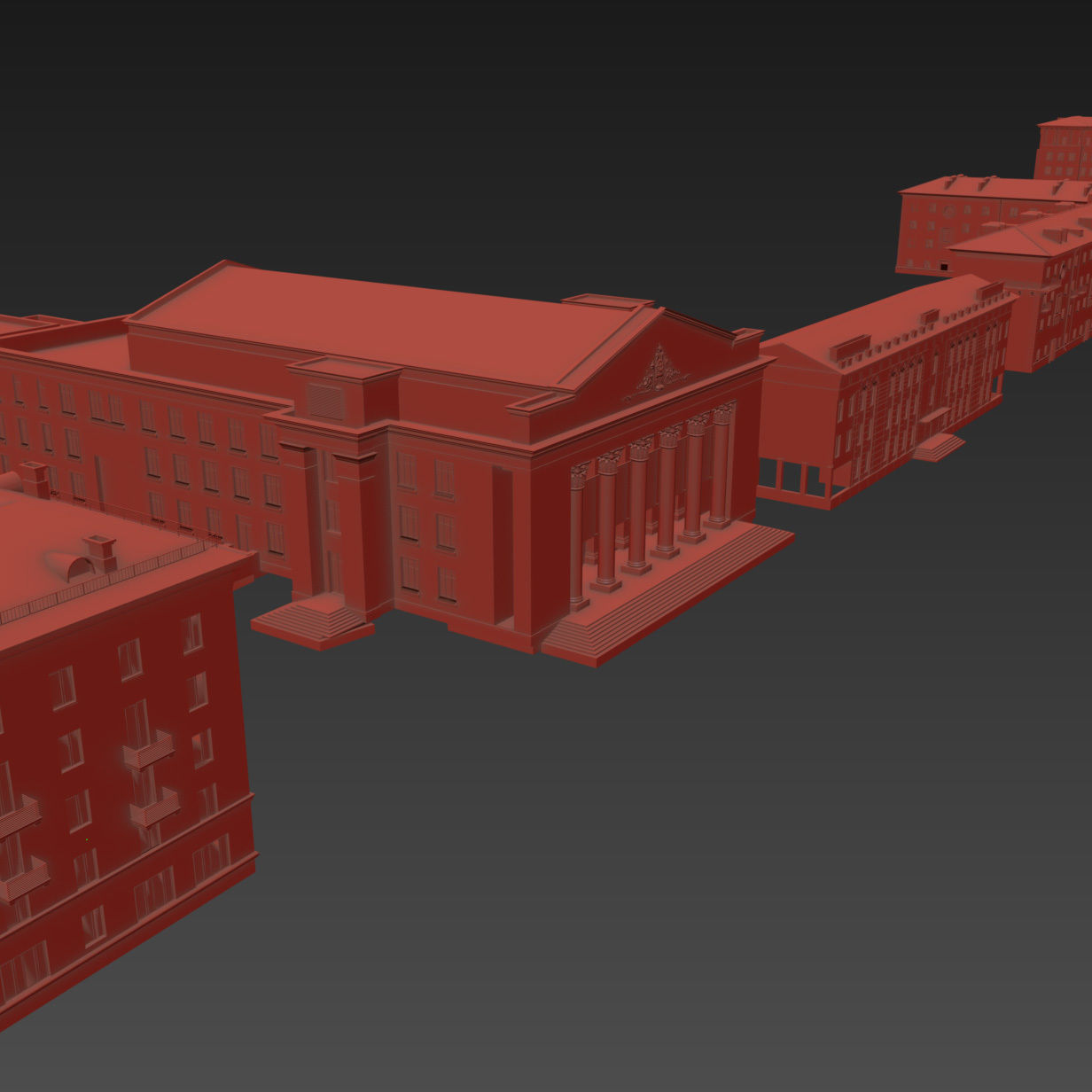Soviet Russia houses 3D model_46