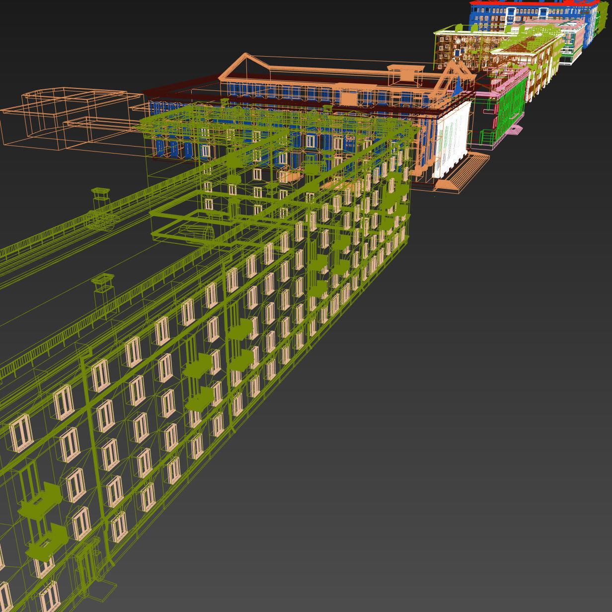 Soviet Russia houses 3D model_48