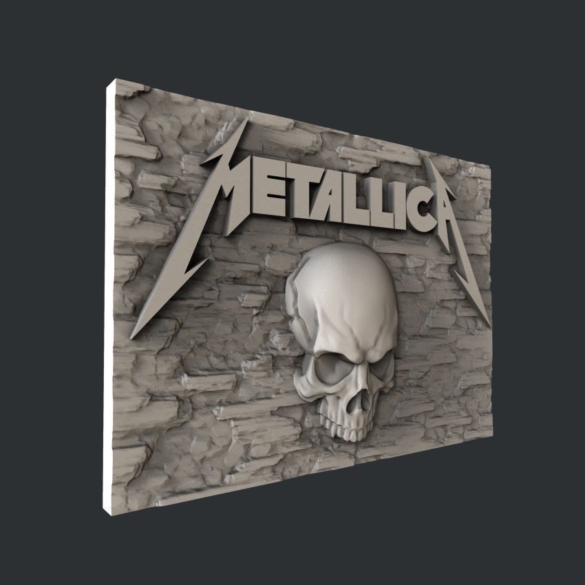 3d STL models for CNC Metallica 3D model_1