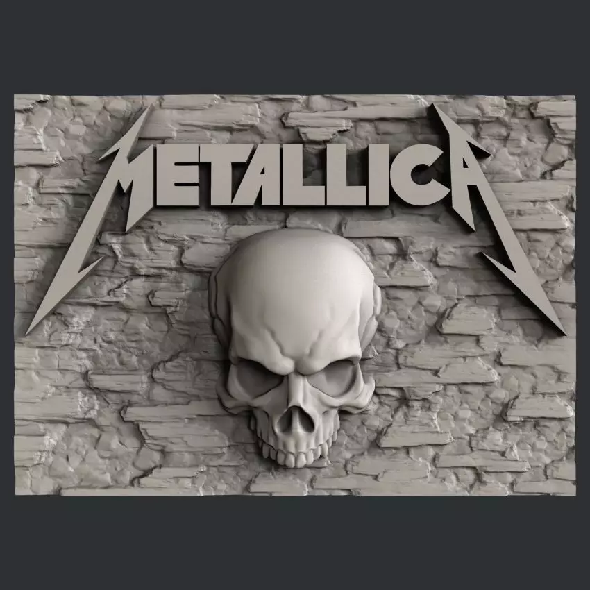 3d STL models for CNC Metallica 3D model_0