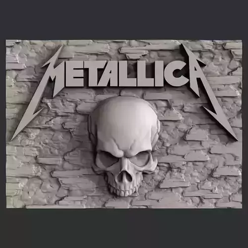 3d STL models for CNC Metallica 3D model