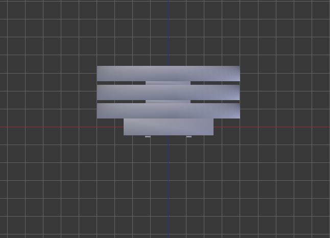 Modern round coffee table Low-poly 3D model_7