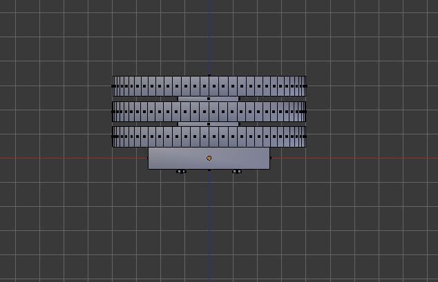 Modern round coffee table Low-poly 3D model_8