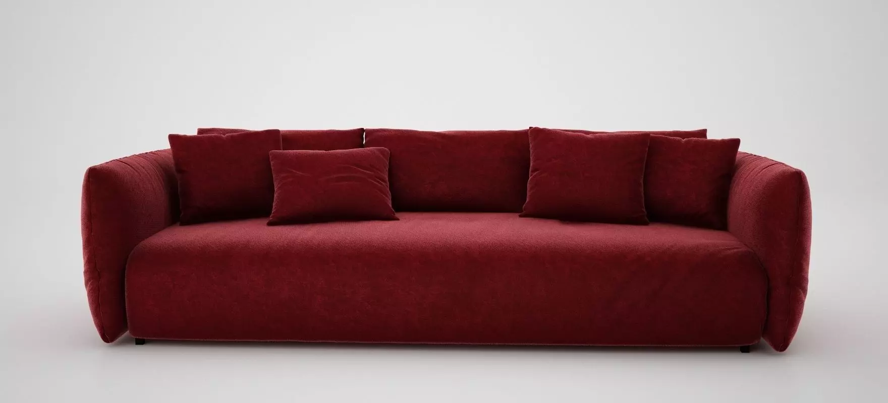 Modern two seat sofa 3D model
