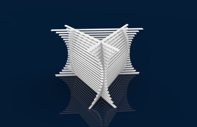 Artistic Lampshade 7 Free 3D print model