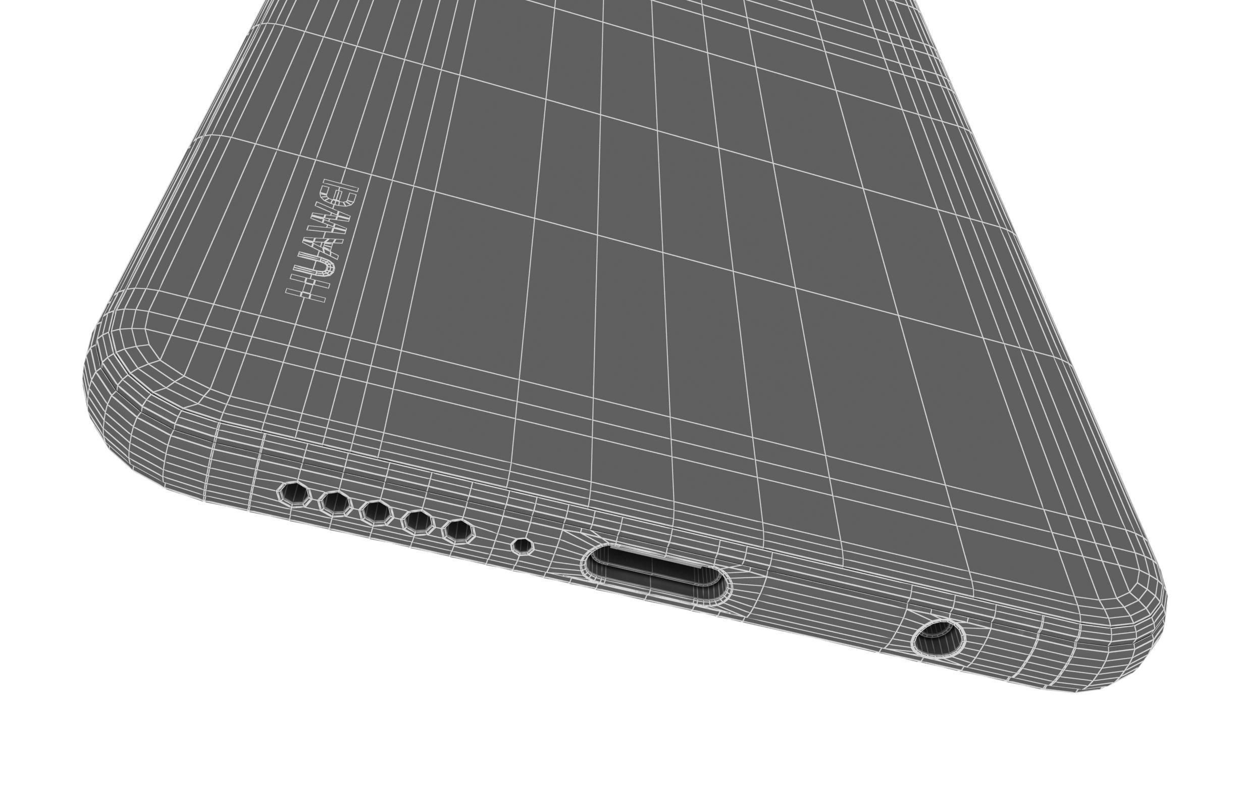 Huawei P20 Lite Midnight Black 3D model_16