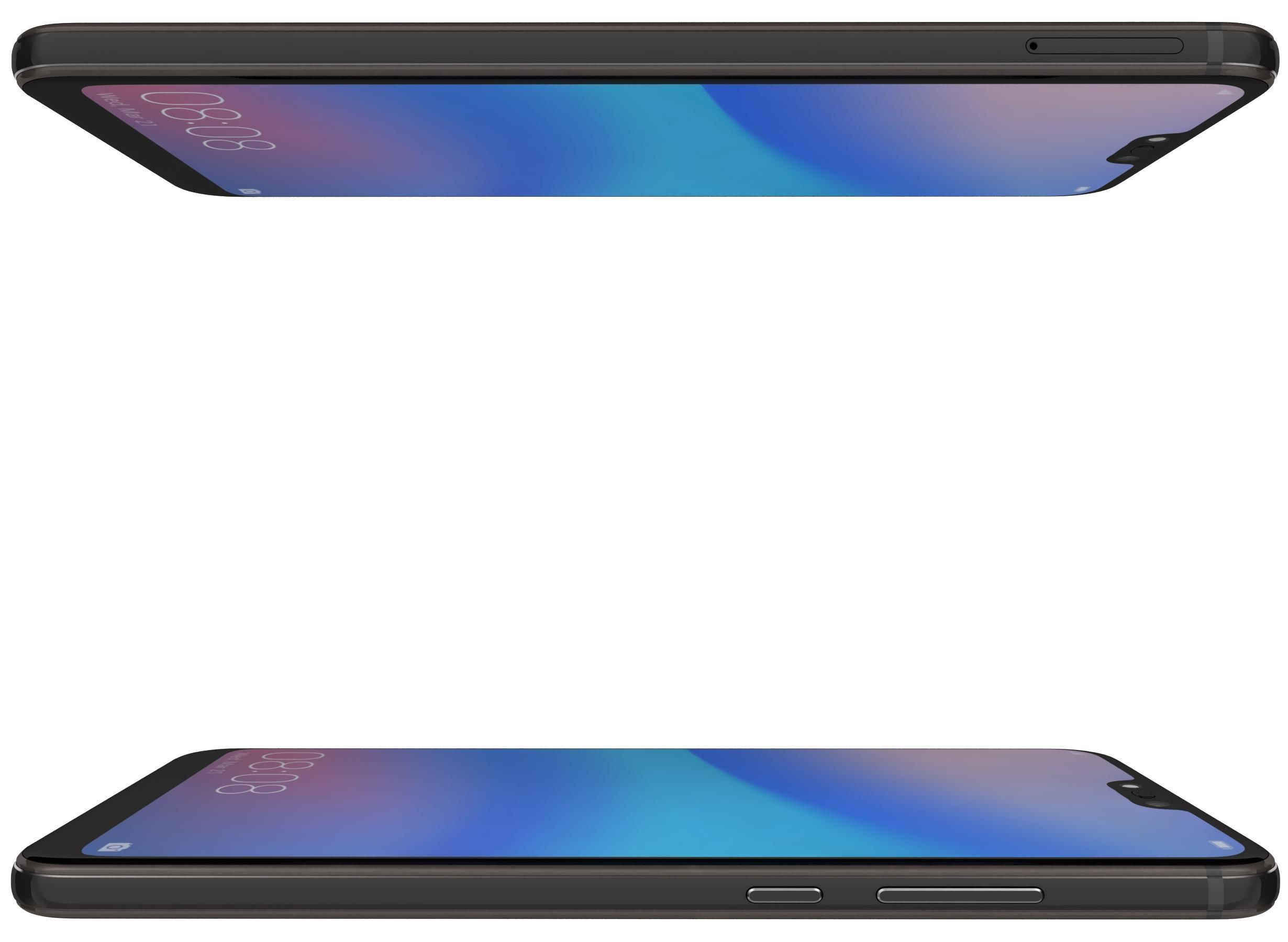 Huawei P20 Lite Midnight Black 3D model_2