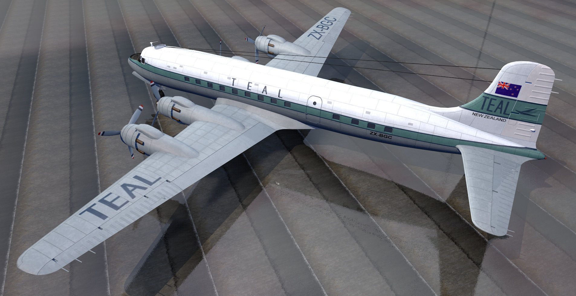 Douglas DC-6 - C-118 3D model_1