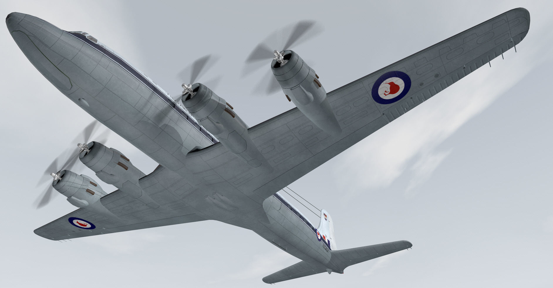 Douglas DC-6 - C-118 3D model_14