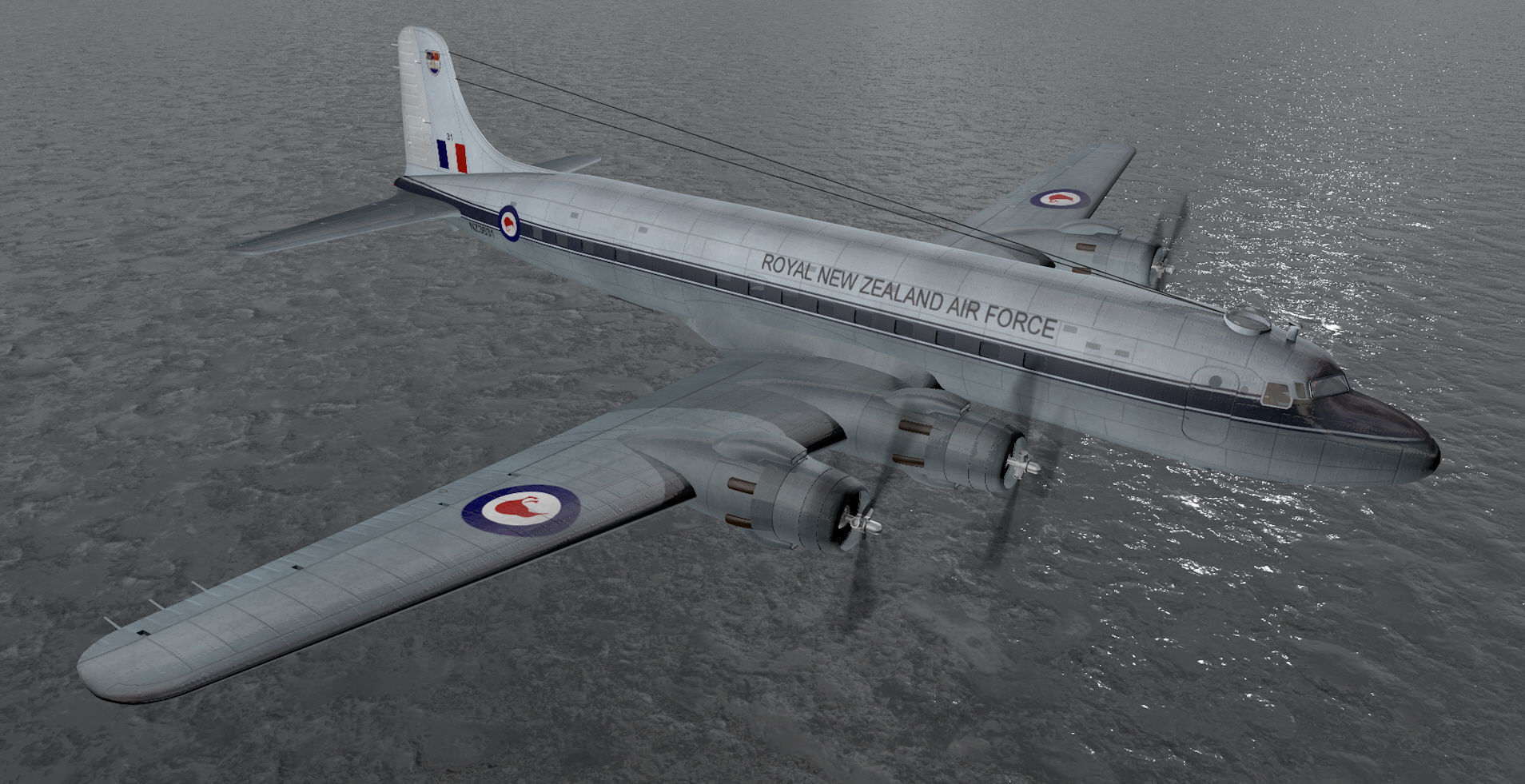 Douglas DC-6 - C-118 3D model_12