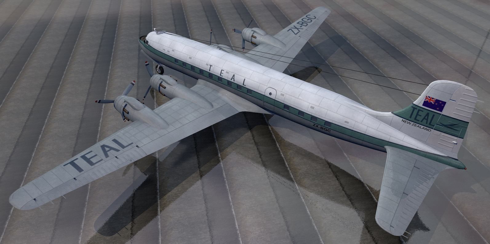 Douglas DC-6 - C-118 3D model_5