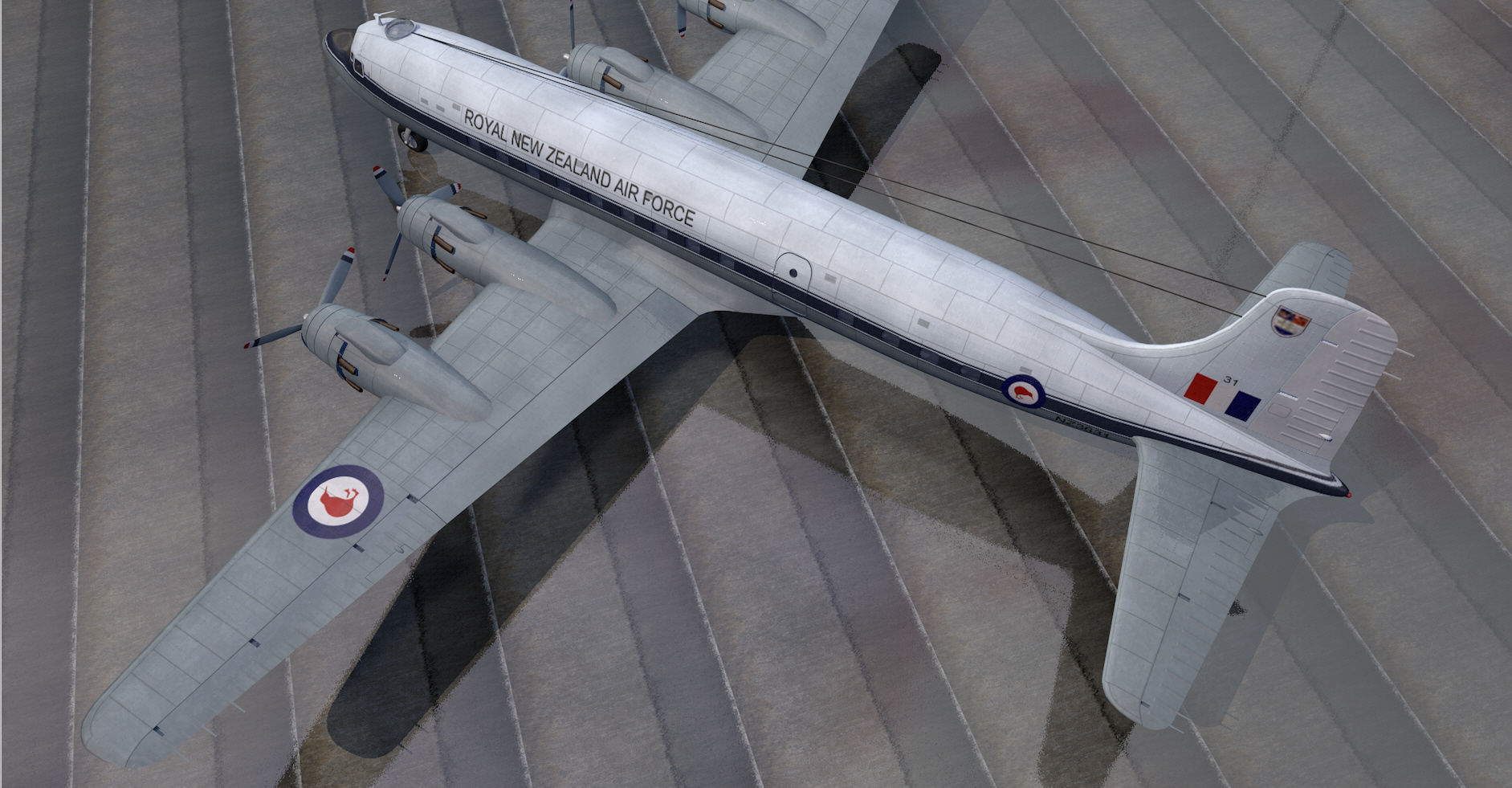 Douglas DC-6 - C-118 3D model_10