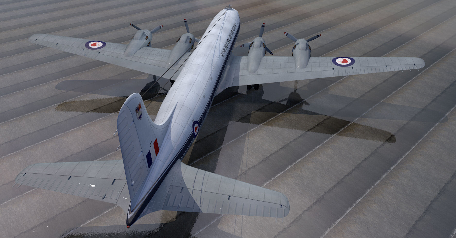 Douglas DC-6 - C-118 3D model_7