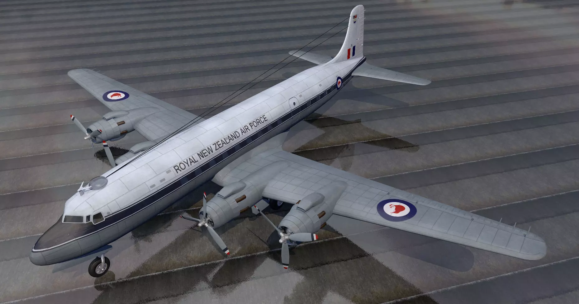 Douglas DC-6 - C-118 3D model_0