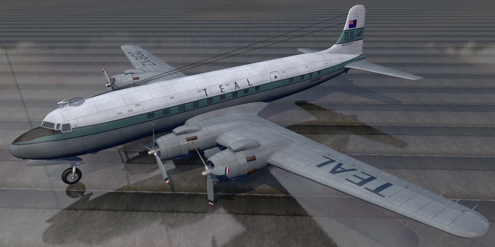 Douglas DC-6 - C-118 3D model_4