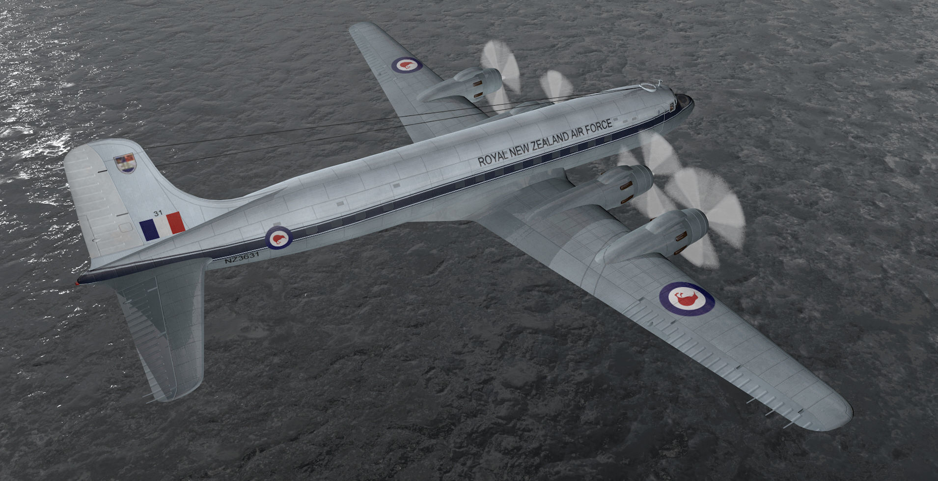 Douglas DC-6 - C-118 3D model_13