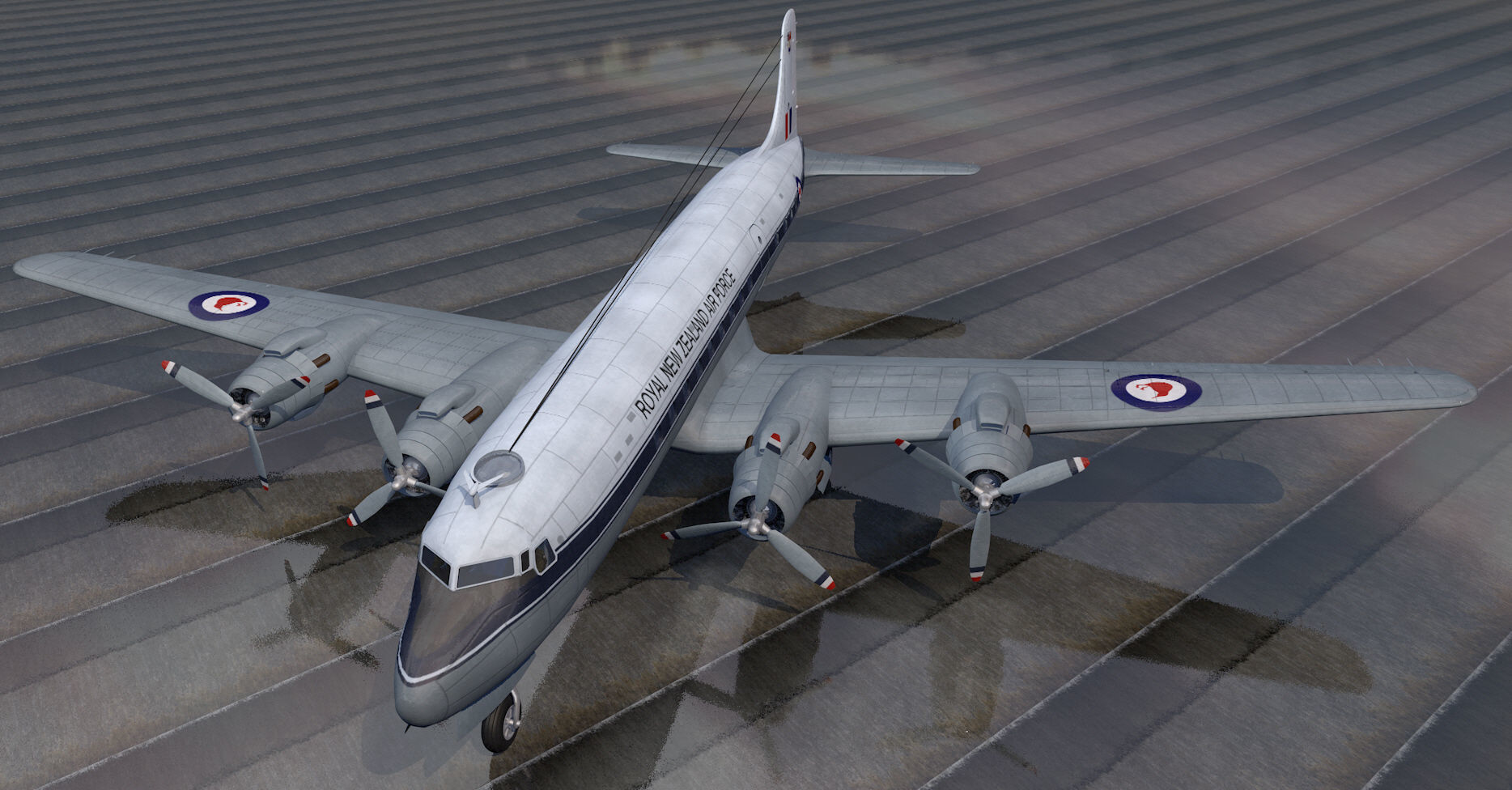 Douglas DC-6 - C-118 3D model_8