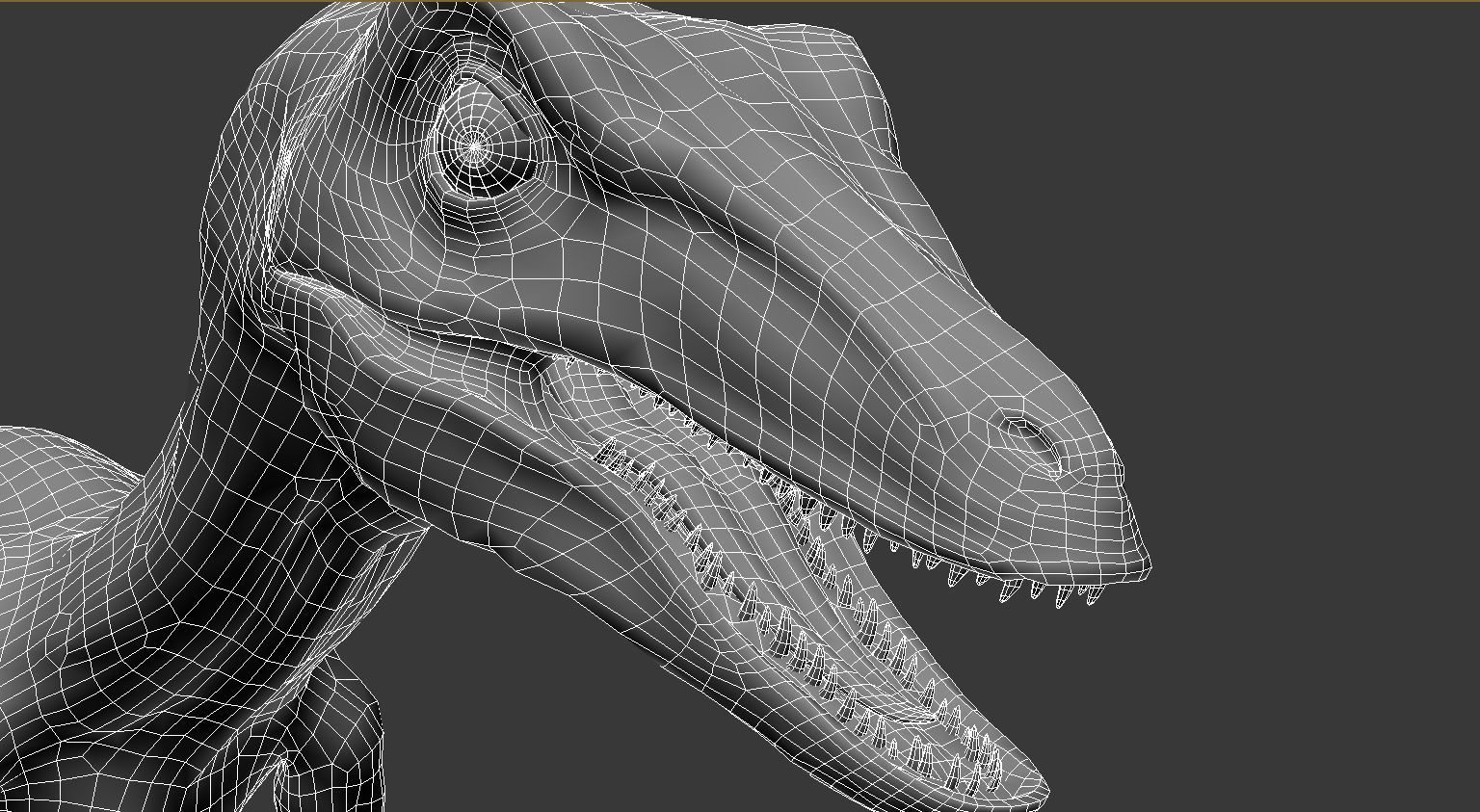 Troodon dinosaur Low-poly 3D model_5