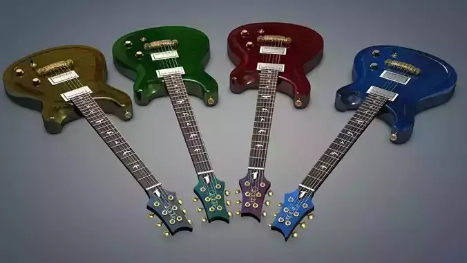 PRS Guitar Free 3D model