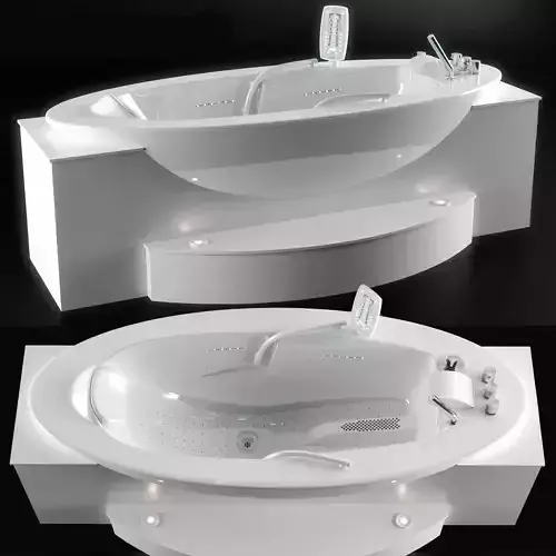 Bathtub Sanospa Klafs 3D model