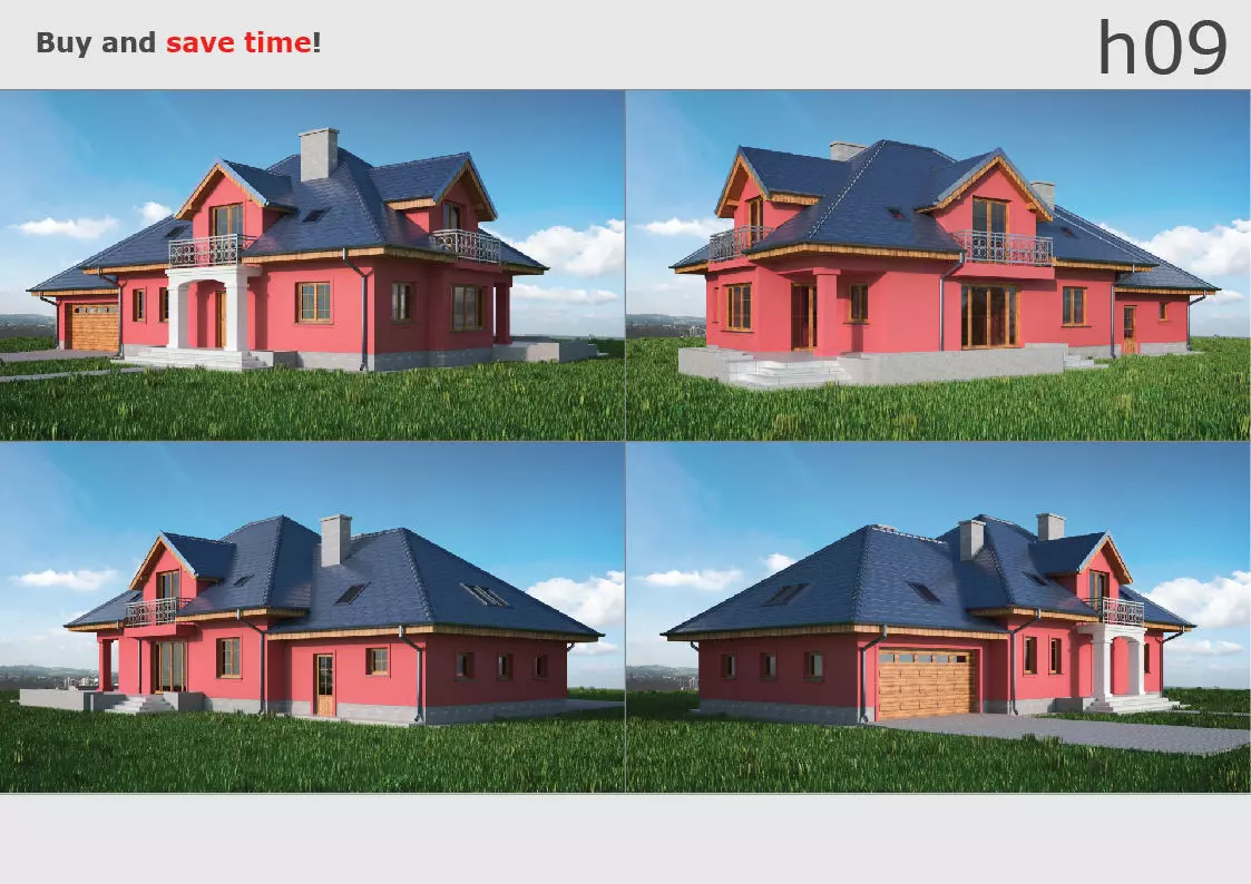 House 09C2 Low-poly 3D model_0