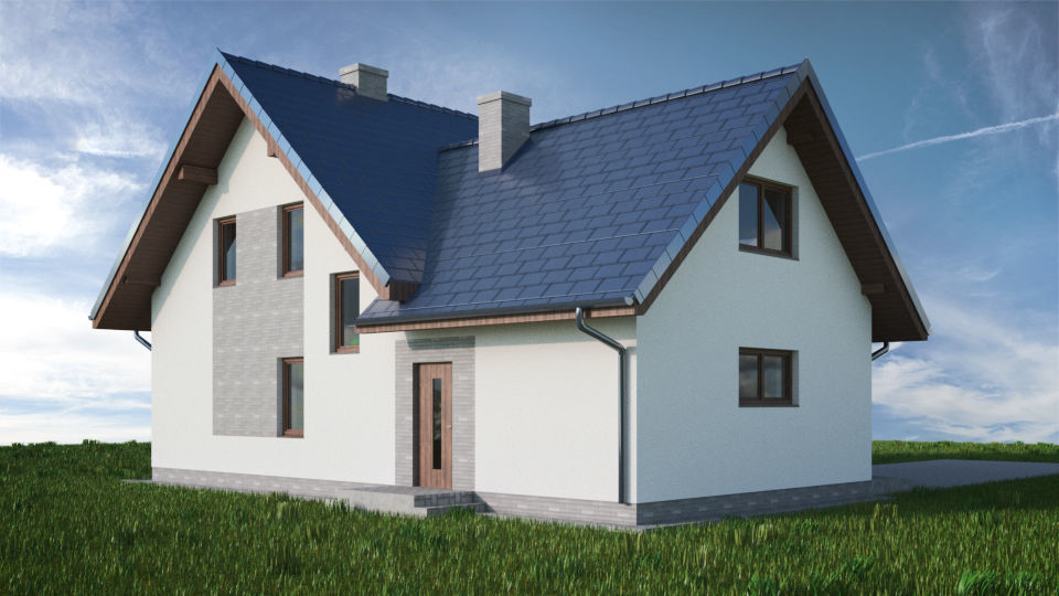 House 10C2 Low-poly 3D model_2