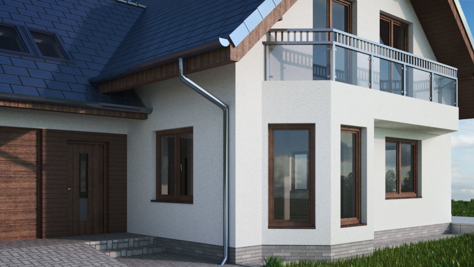 House 10C2 Low-poly 3D model_3