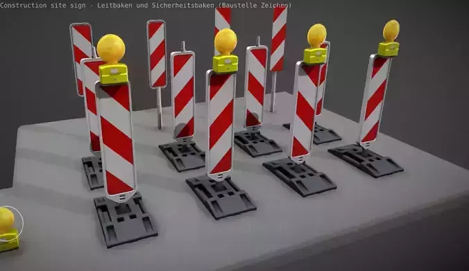 Construction Site Traffic Signs - Pack