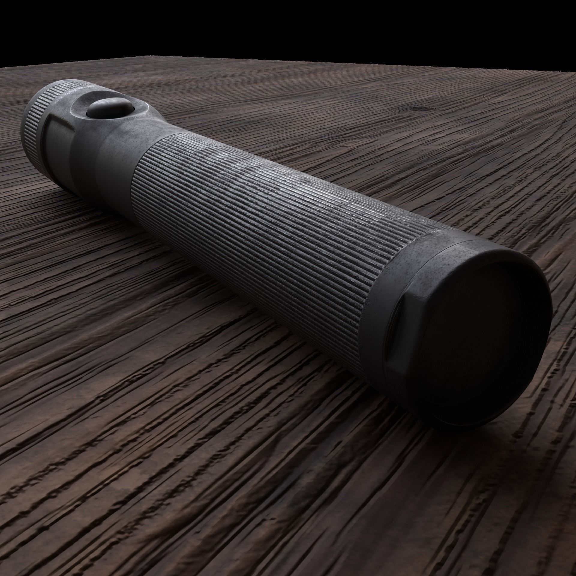 Flashlight stinger LED Low-poly 3D model_3