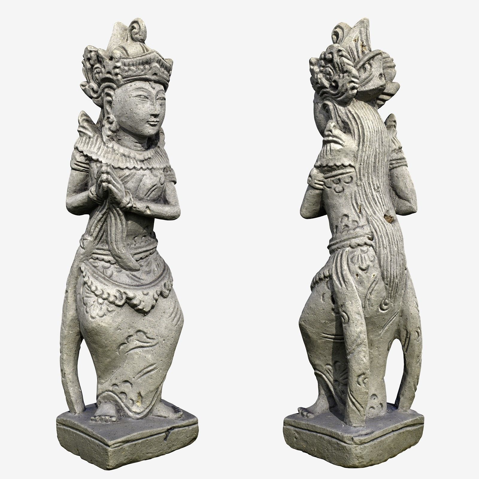 Thai Sandstone Female - Free Model Free low-poly 3D model_2