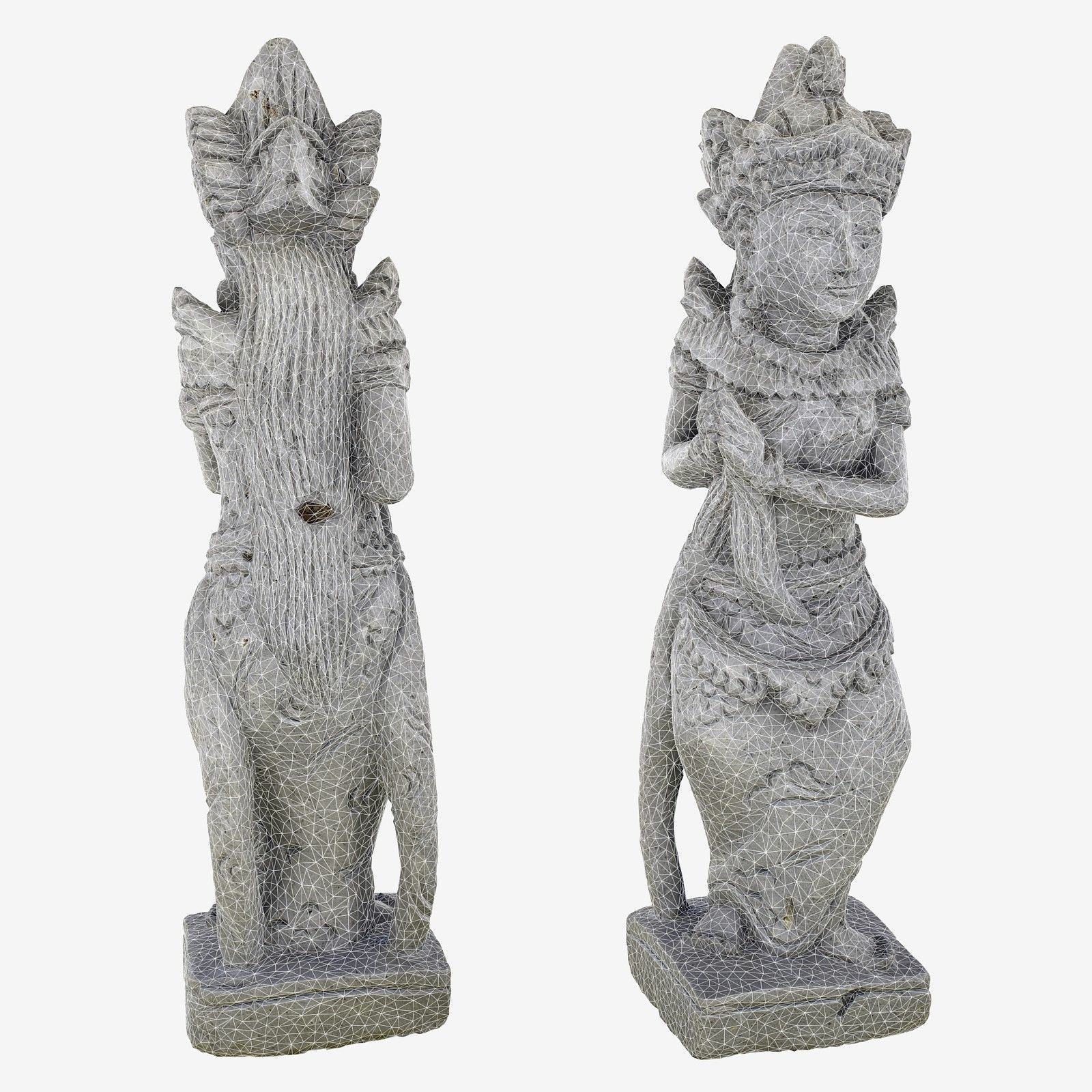 Thai Sandstone Female - Free Model Free low-poly 3D model_3