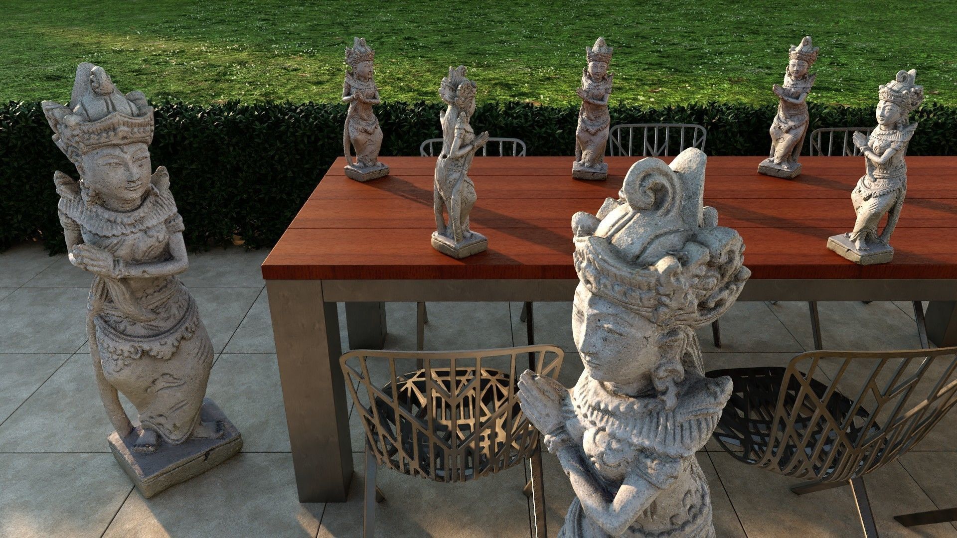 Thai Sandstone Female - Free Model Free low-poly 3D model_8