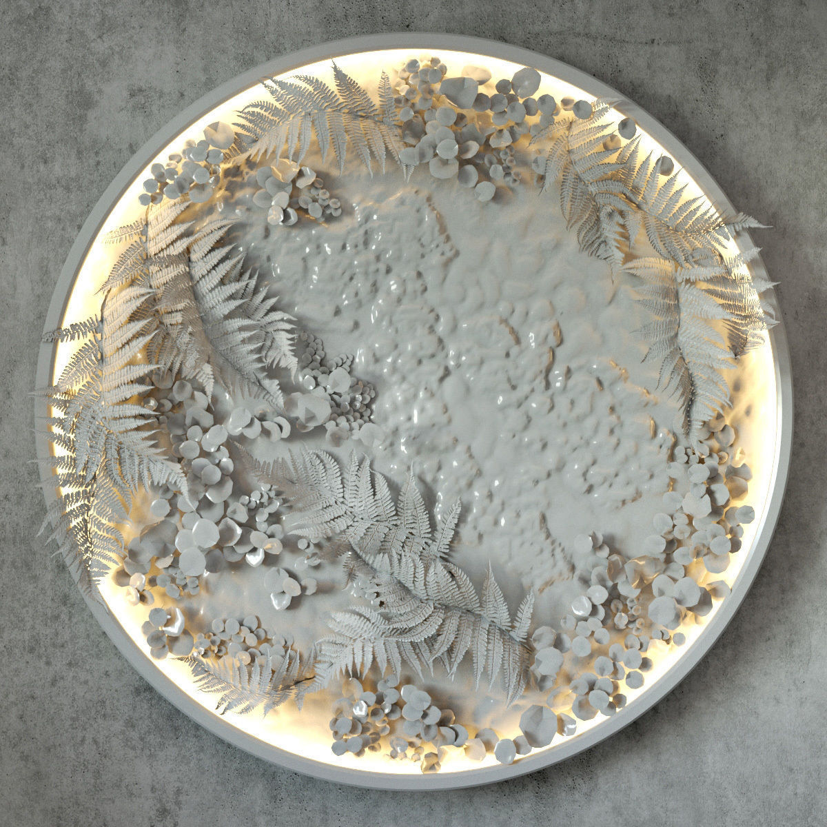 Fytodisk moss 3D model_1